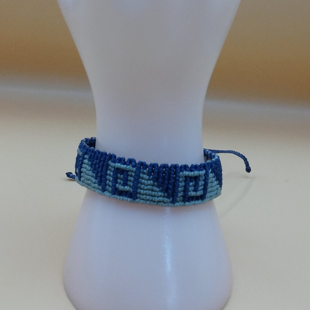 Andean Handmade Bracelet Woven Macramé Thread Geometric Figures